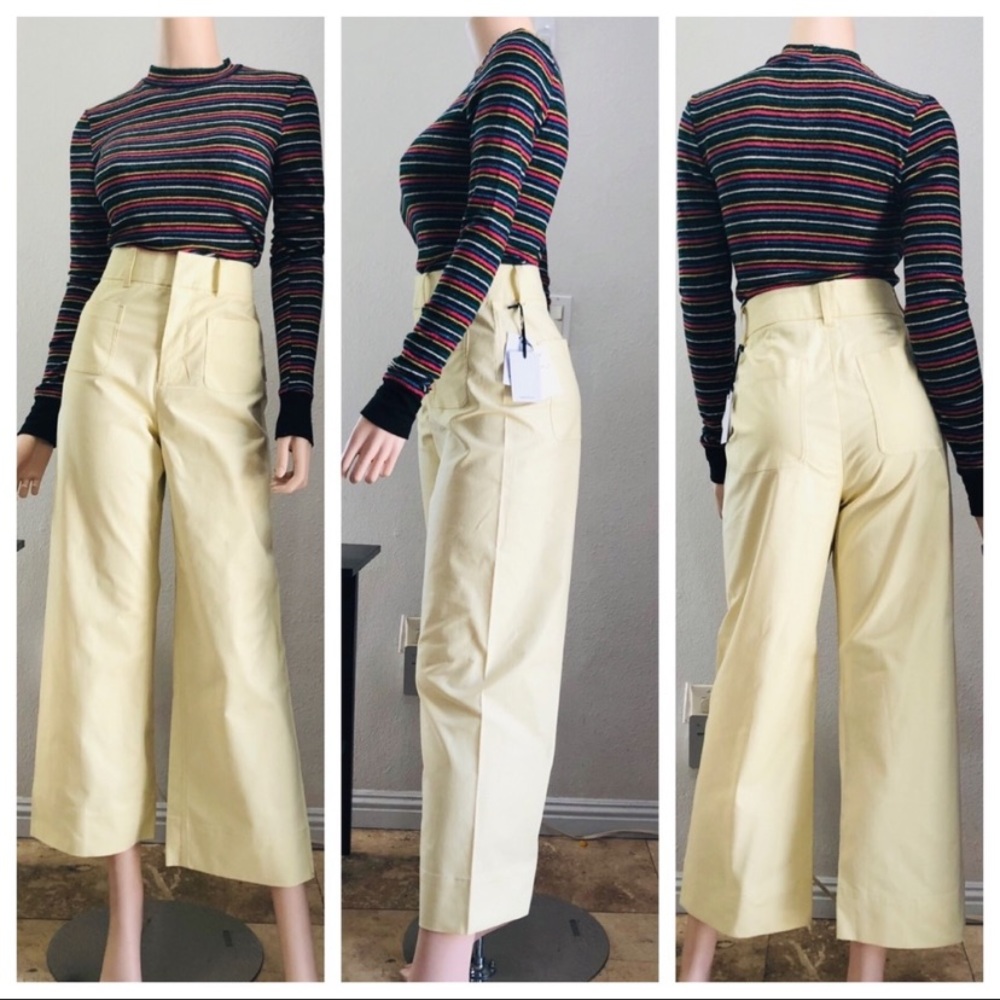 The Script Chiara Rose Cropped Wide Leg Pants